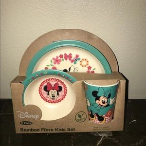 3 Piece Minnie Mouse Bamboo Fibre Set